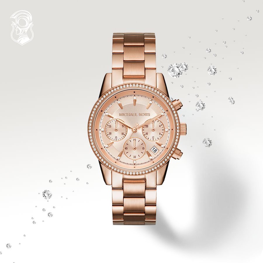 Michael Kors Ritz Rose Gold Watch 37mm