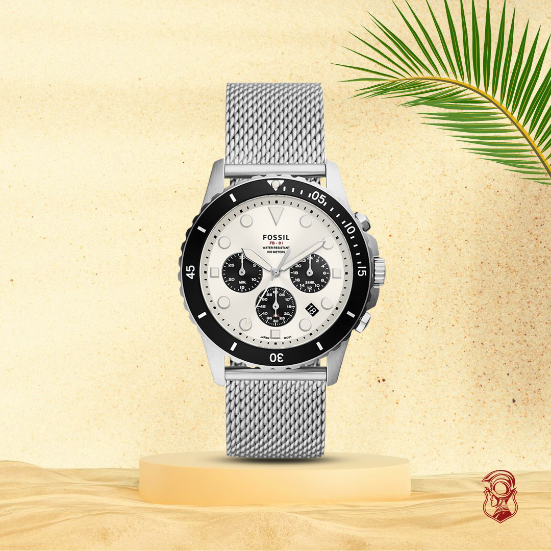 MSP: 98884 FOSSIL FB-01 CHRONOGRAPH MESH WATCH 42MM 5,740,000 VNĐ