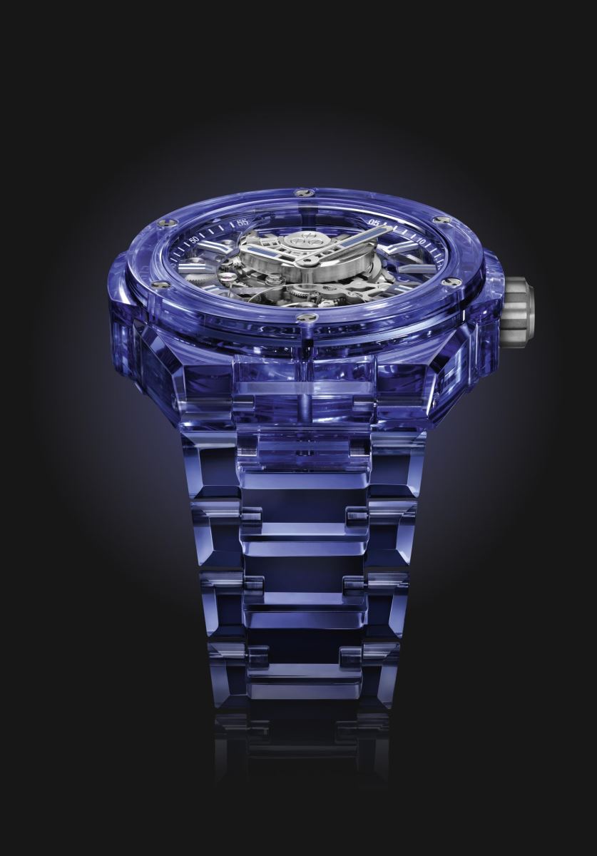 Hublot ra mắt đồng hồ Big Bang Integrated Tourbillon Full Blue Sapphire 