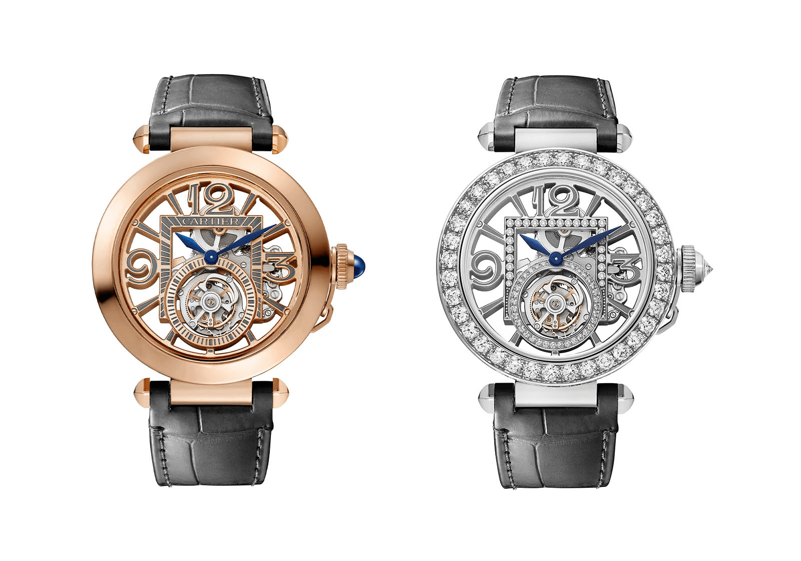 đồng hồ tourbillon cartier pasha skeleton