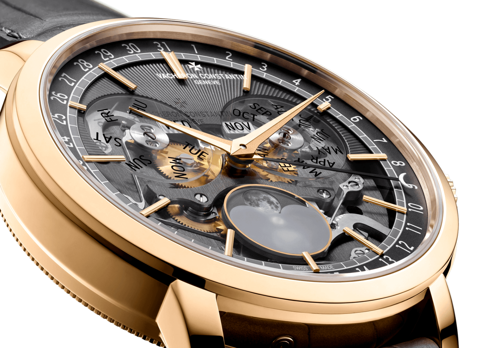 đồng hồ lộ cơ cao cấp Thụy Sĩ vacheron constantin 