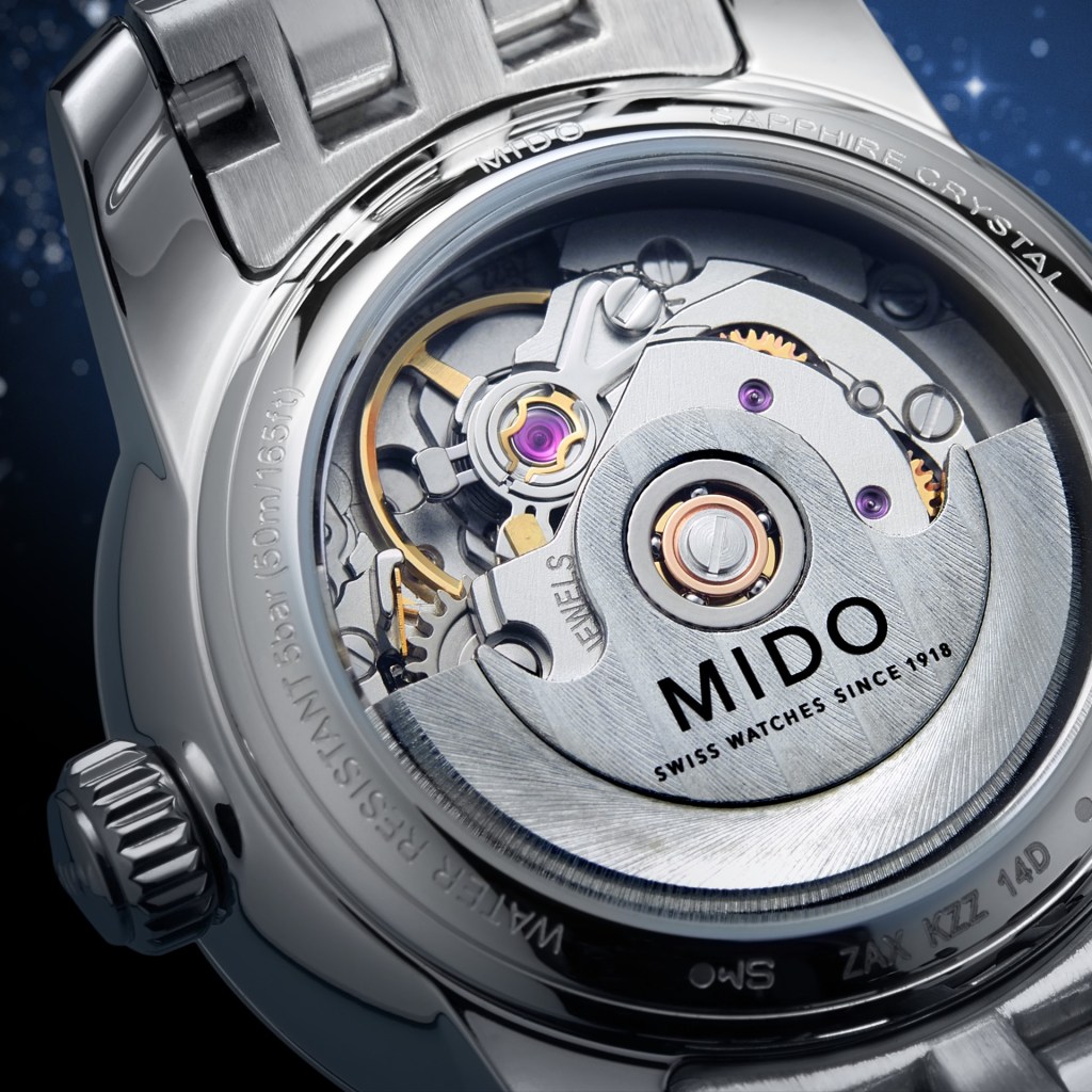 đồng hồ nữ mido kim cương máy cơ automatic thụy sĩ 