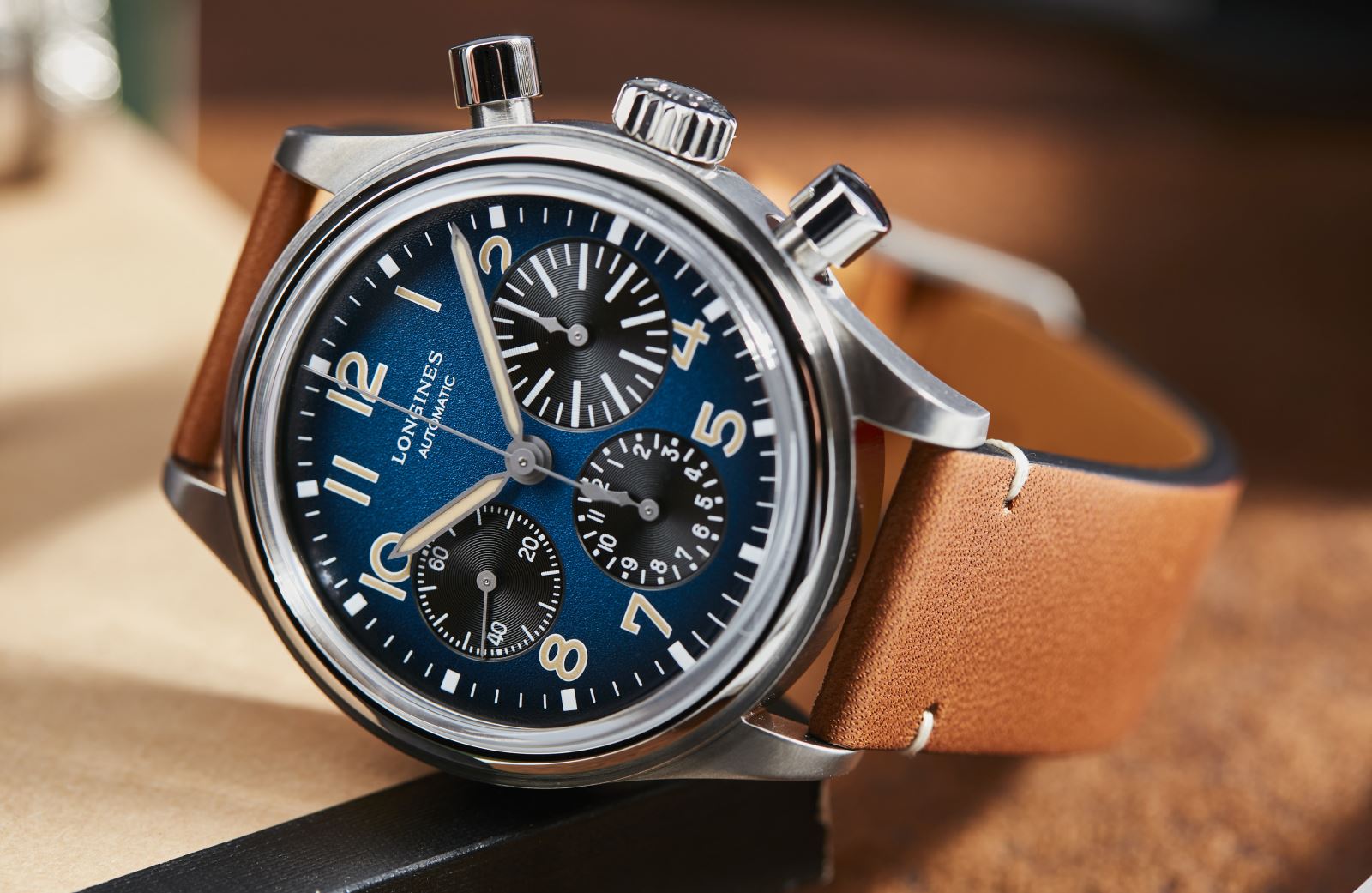 đồng hồ phi công  Longines Avigation BigEye Titanium