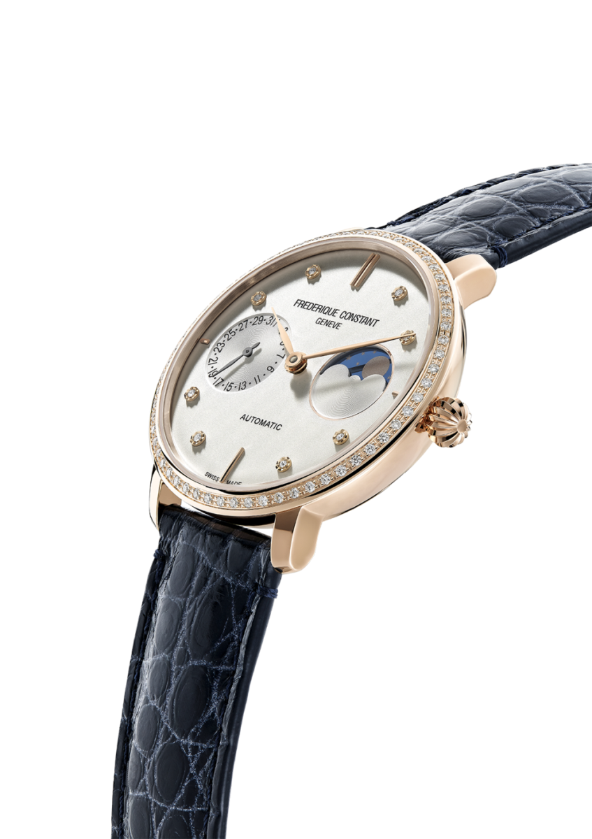 gioi thieu đồng hồ nữ moonphase frederique constant cao cấp thụy sĩ 