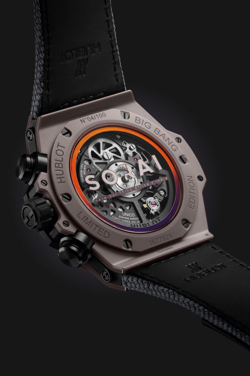 mặt sau đồng hồ Hublot Big Bang Unico SORAI 2023 - Thời Gian Dành Cho Tê Giác