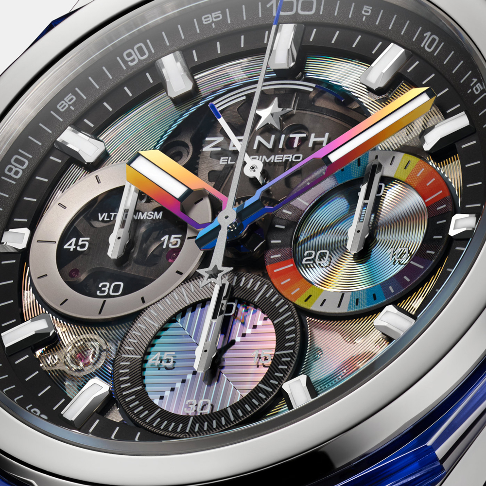 mặt trước đồng hồ ZENITH DEFY EXTREME FELIPE PANTONE mới